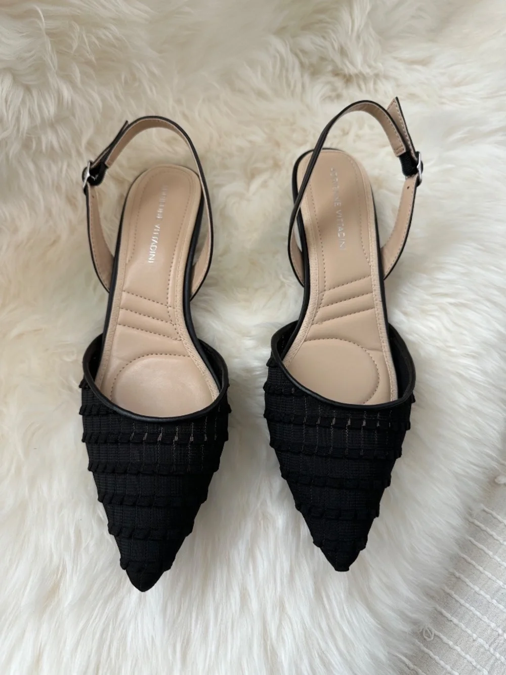 Adrienne Vittadini slingback kitten heel pumps, Size 9